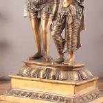 Pure Brass Lord Shiva & Parvati Statue | 36" x 19.5" x 10" | 30.80 kg | Divine Couple Standing | Traditional Hindu Sacred Art | Temple Grade | Jaipurio